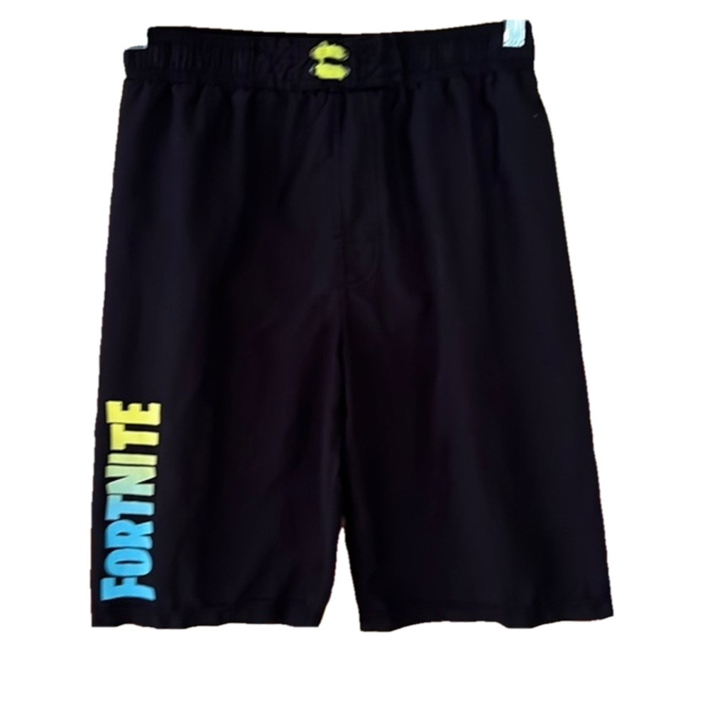 Board Shorts, YXL, Waist 14”, Length  21.5”, Fortnite, lined (T4)